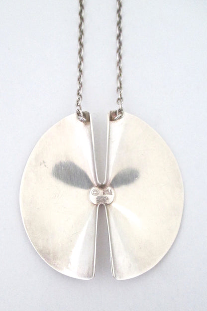 Georg Jensen large pendant necklace 337A ~ Nanna Ditzel