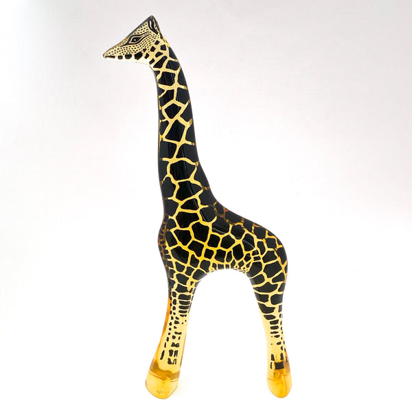 profile Abraham Palatnik Brazil vintage acrylic lucite giraffe sculpture large mid century Modernist design
