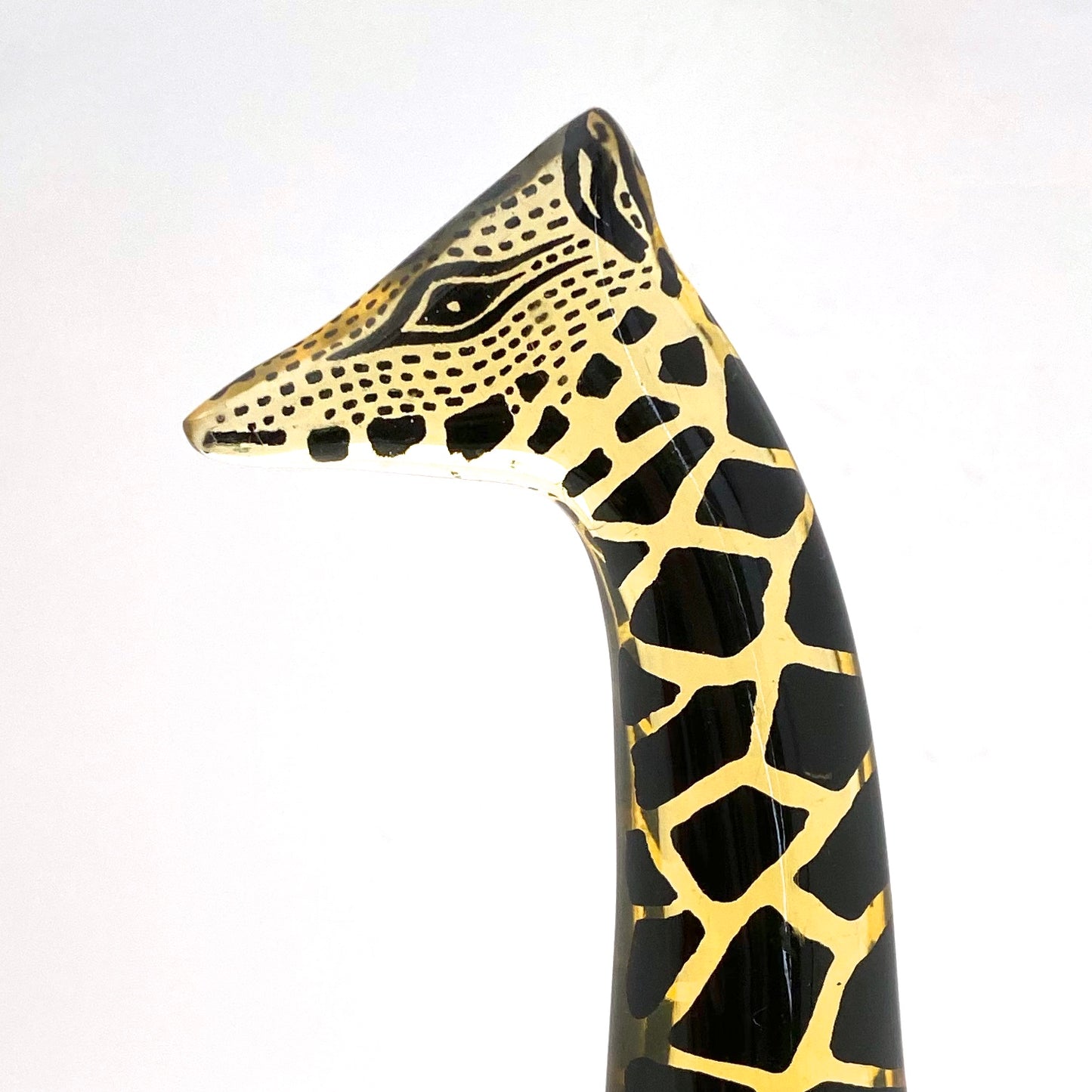 Abraham Palatnik lucite yellow giraffe sculpture ~ large