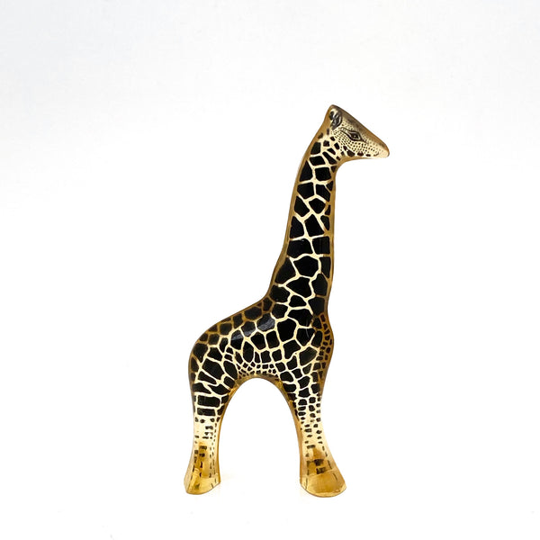 Abraham Palatnik lucite yellow giraffe sculpture ~ small