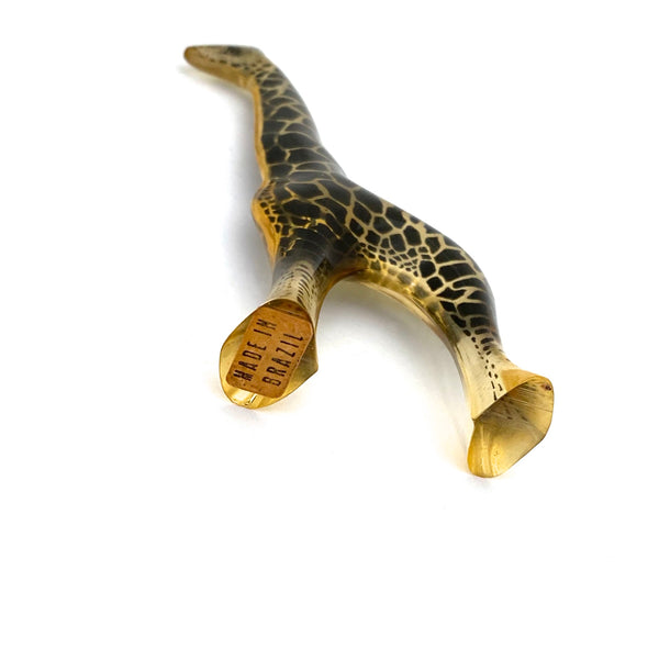 Abraham Palatnik lucite yellow giraffe sculpture ~ small