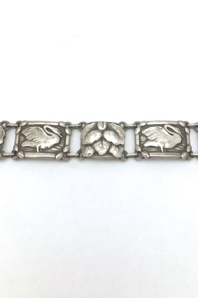 Georg Jensen 'swans' link bracelet #42