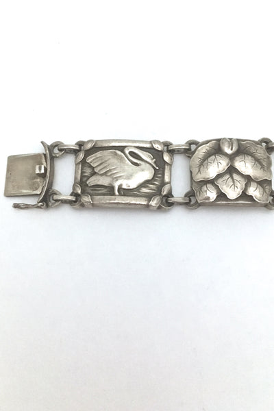 Georg Jensen 'swans' link bracelet #42