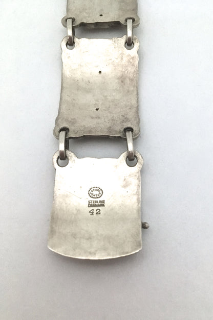Georg Jensen 'swans' link bracelet #42