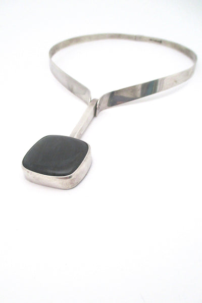 Kaunis Koru large silver & spectrolite collier by Olavi Wehmersuo