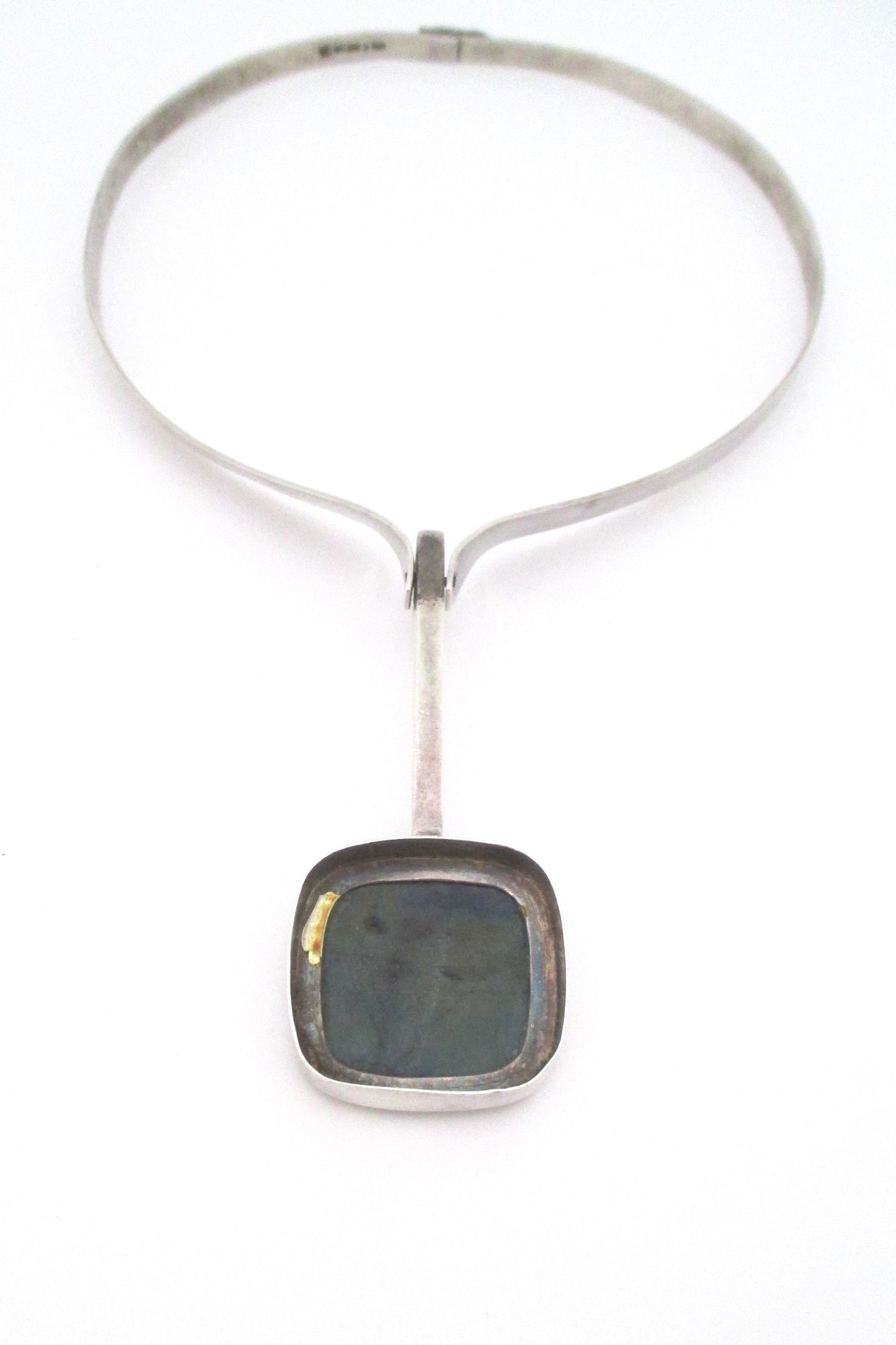 Kaunis Koru large silver & spectrolite collier by Olavi Wehmersuo