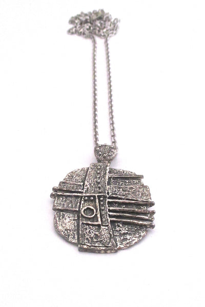 Guy Vidal dots & stripes pendant necklace