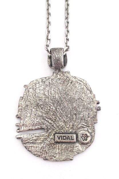 Guy Vidal dots & stripes pendant necklace