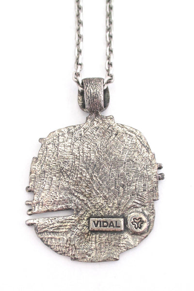 Guy Vidal dots & stripes pendant necklace