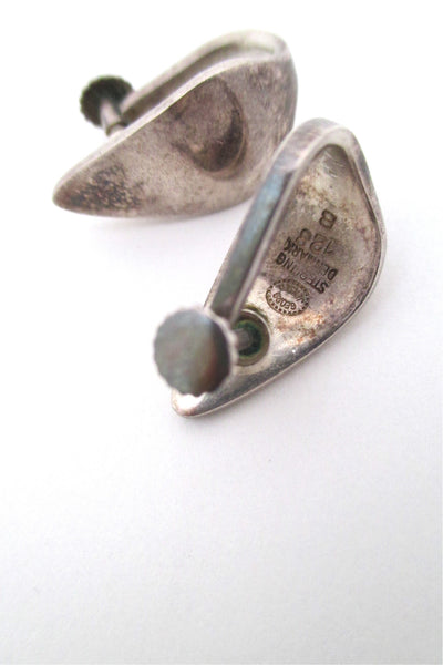 Georg Jensen brooch & earrings by Nanna Ditzel - boxed set