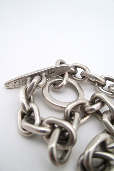 Randers Solvvarefabrik heavy chain link bracelet