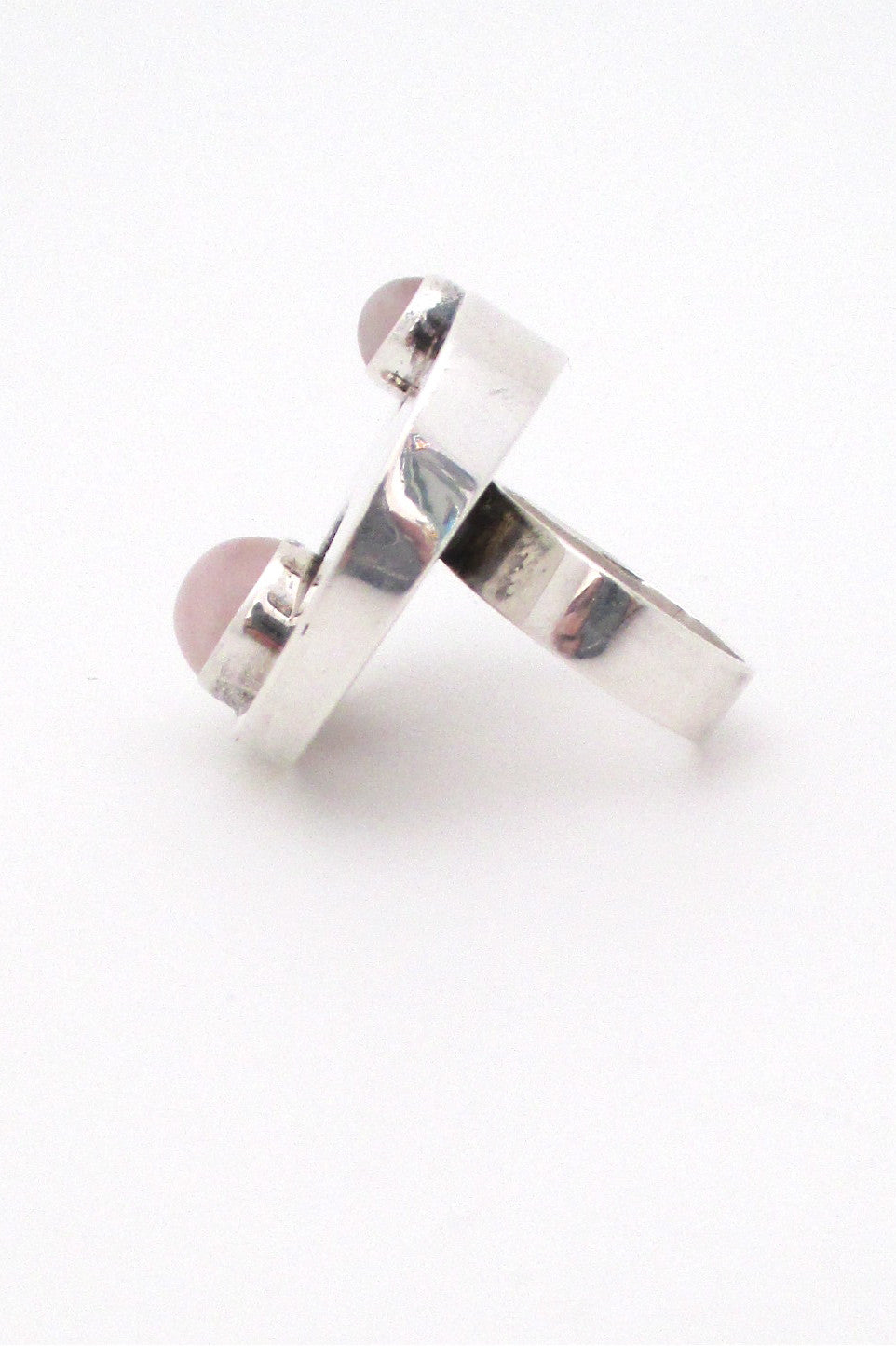 Salovaara Finland vintage Scandinavian modernist massive sterling silver ring by Kalevi Sara