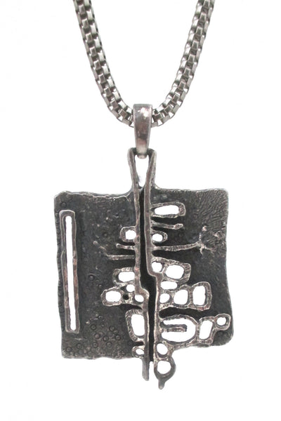 Guy Vidal openwork pendant necklace