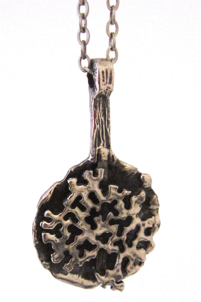 Robert Larin layered lichen pendant