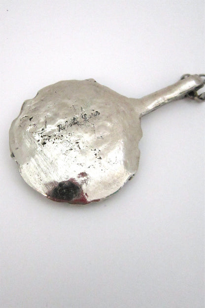 Robert Larin layered lichen pendant