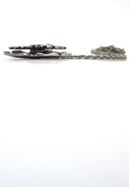 Robert Larin layered lichen pendant