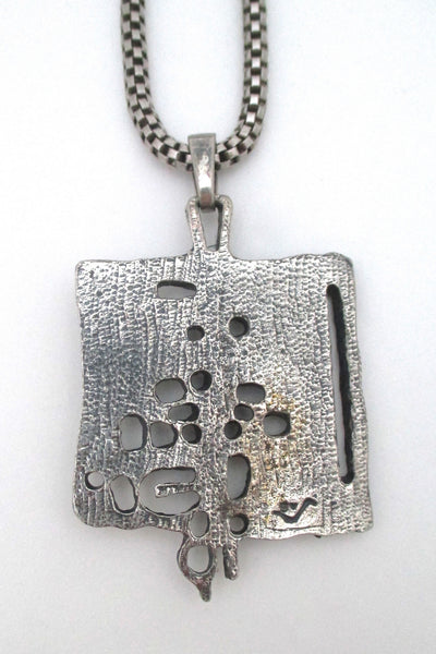 Guy Vidal openwork pendant necklace