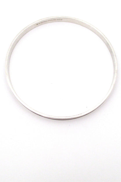 David-Andersen sterling silver & enamel bangle - red