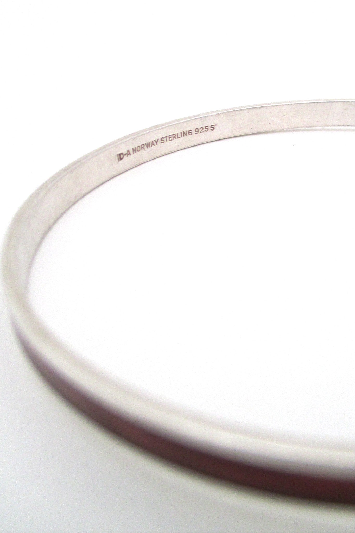 David-Andersen Norway vintage Scandinavian Modernist sterling silver & enamel red bracelet