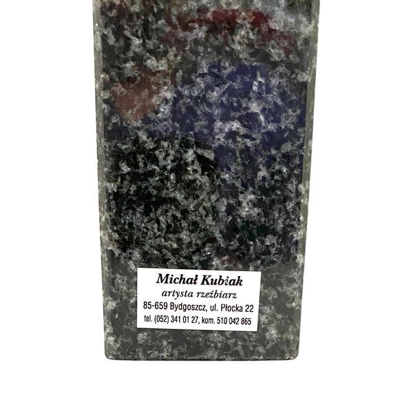 Michal Kubiak bronze serpent sculpture ~ granite base