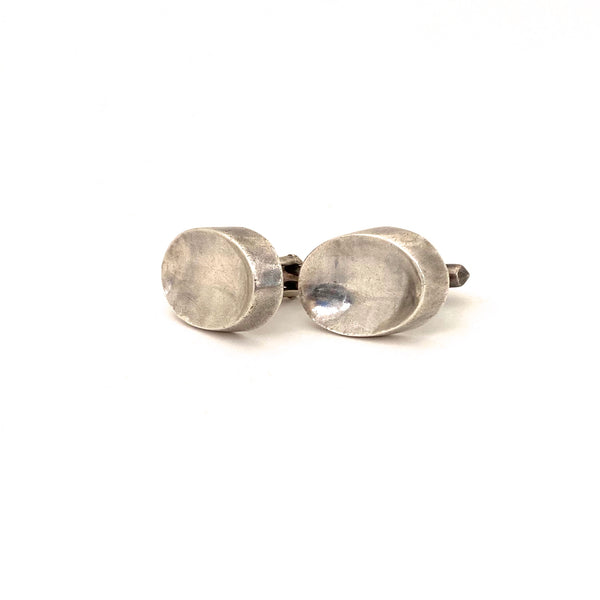 Antonio Pineda large early silver cufflinks
