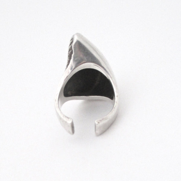 Poul Havgaard for Lapponia sculptural silver 'Balance' ring 1976