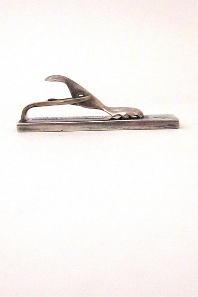 Antonio Pineda silver bars tie bar