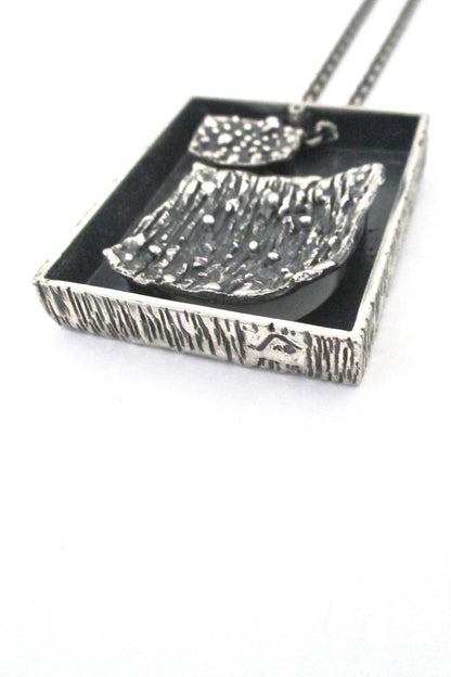 Guy Vidal double-sided shadowbox necklace ~ original box