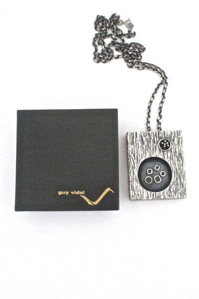 Guy Vidal double-sided shadowbox necklace ~ original box