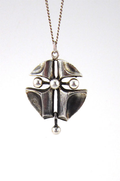 Tammen Koru Oy, Finland vintage silver large kinetic pendant