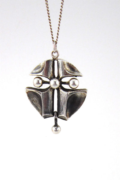 Tammen Koru Oy, Finland vintage silver large kinetic pendant