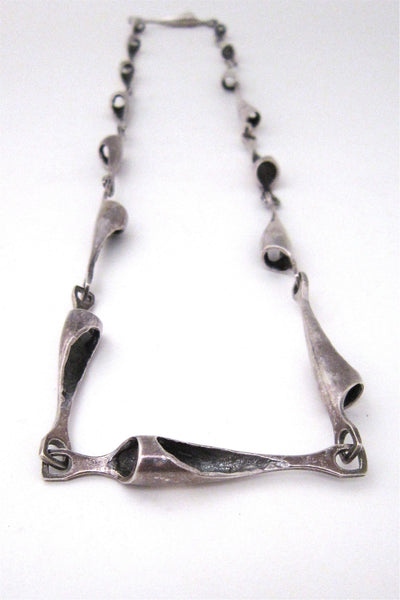 Poul Havgaard for Lapponia, Finland - sterling silver "entire life" long link necklace