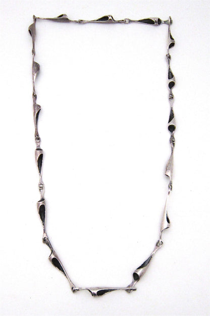 Lapponia, Finland - sterling silver "entire life"  long necklace by Poul Havgaard