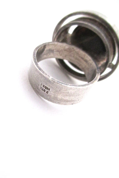 Niels From large vintage silver & tiger eye ring