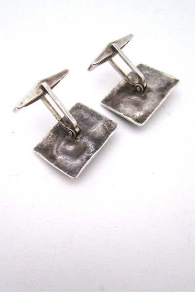 studio made mcm sterling silver cuff links