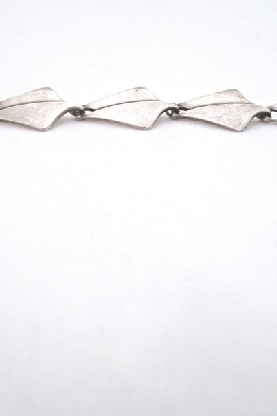 profile Poul Warmind Denmark vintage Scandinavian Modernist silver link bracelet