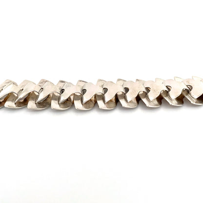 Georg Jensen wide articulated Modernist necklace ~ rare