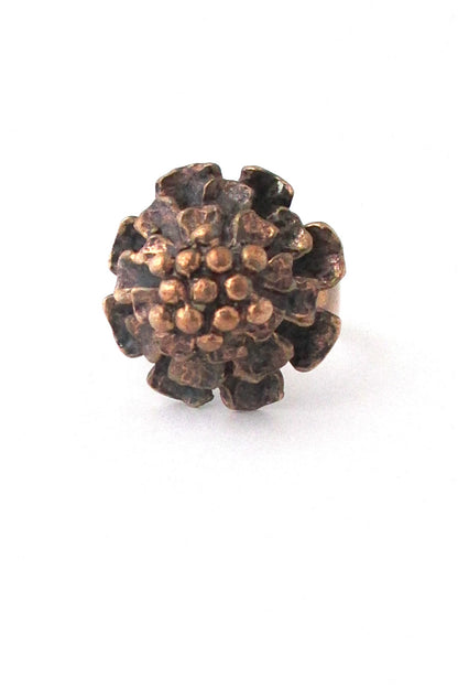 Hannu Ikonen Finland vintage bronze ring