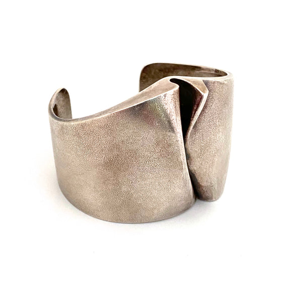 Lapponia large 'Ygol' cuff bracelet ~ Bjorn Weckstrom 1974