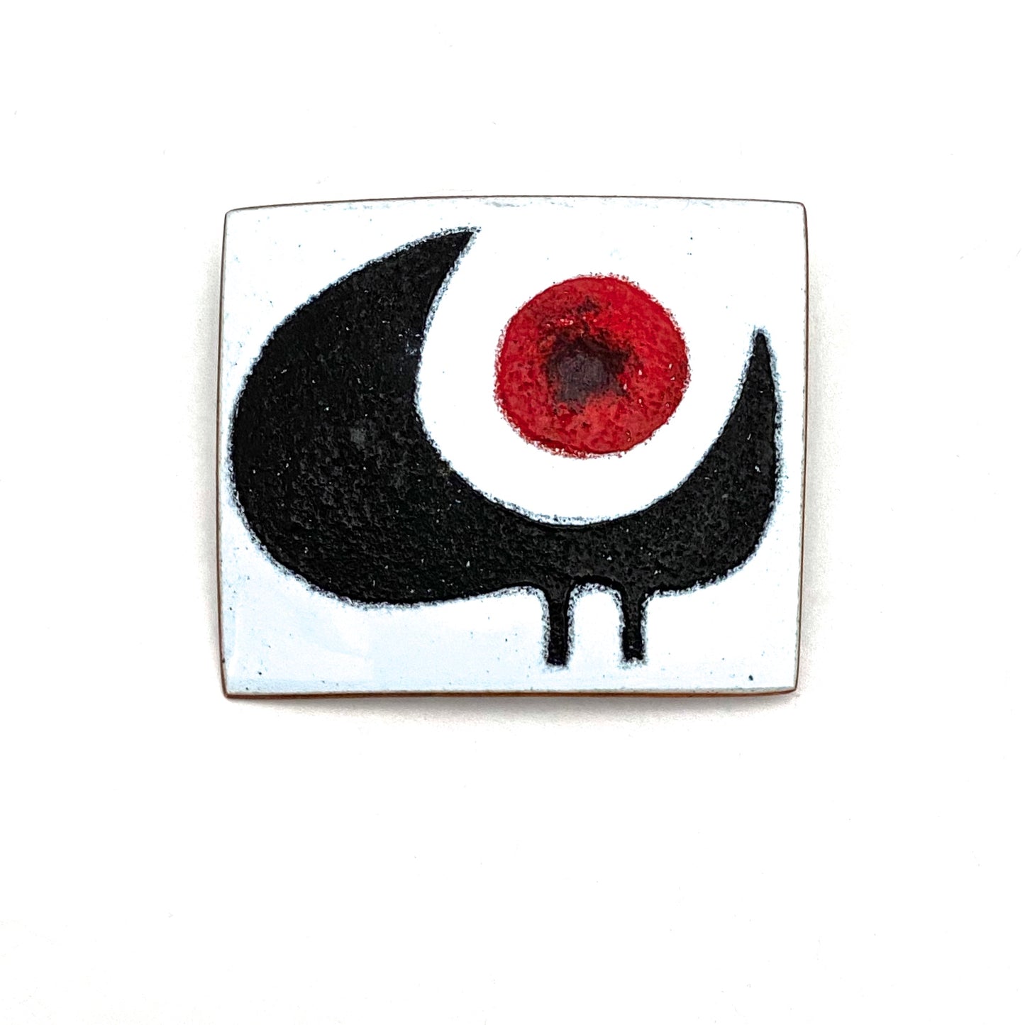 de Passille-Sylvestre Canada Modernist copper enamel brooch