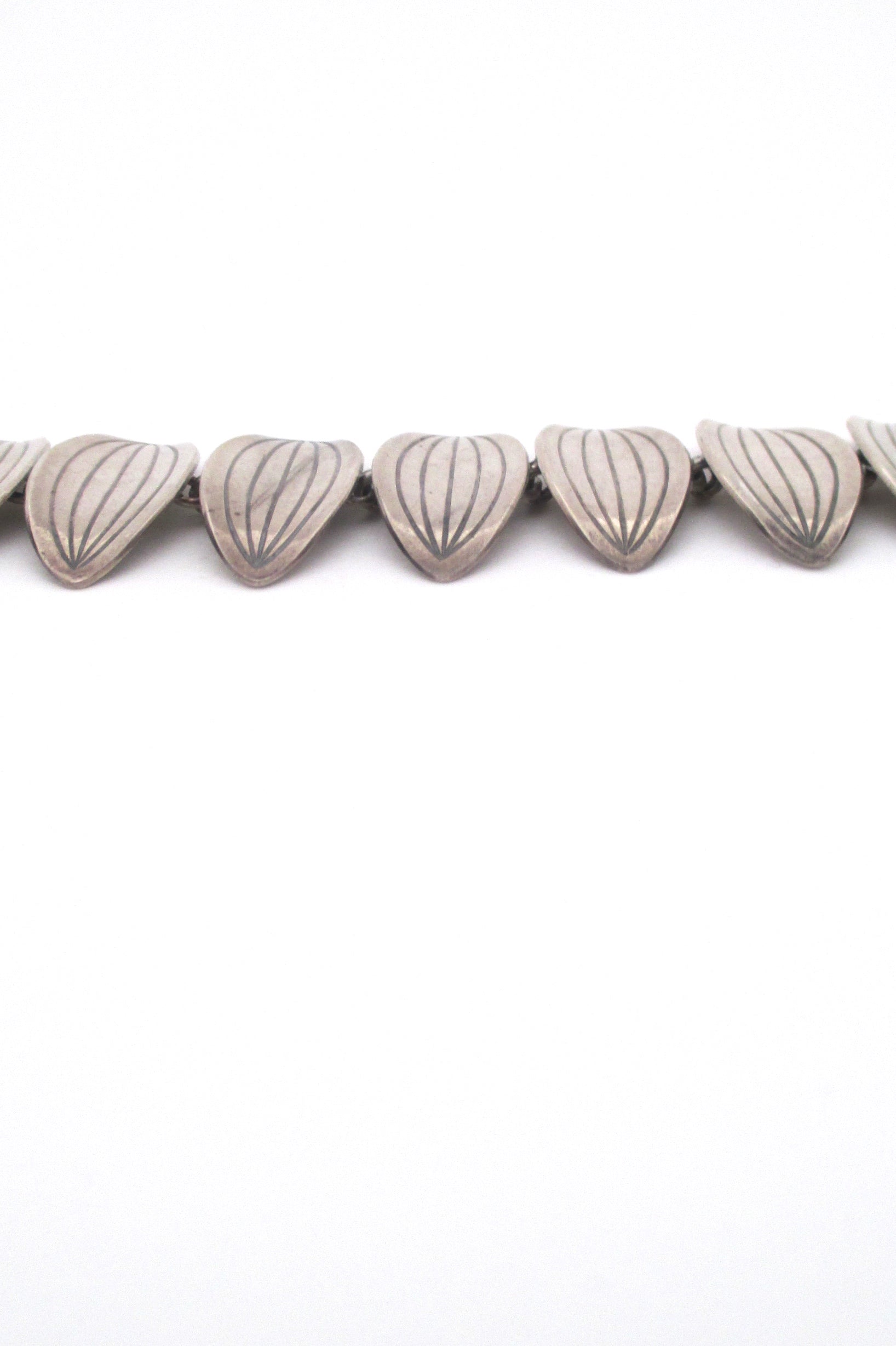 profile Aarre & Krogh Denmark vintage Scandinavian Modern silver link bracelet