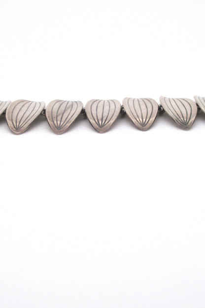 profile Aarre & Krogh Denmark vintage Scandinavian Modern silver link bracelet