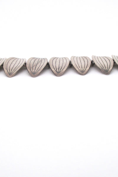 profile Aarre & Krogh Denmark vintage Scandinavian Modern silver link bracelet