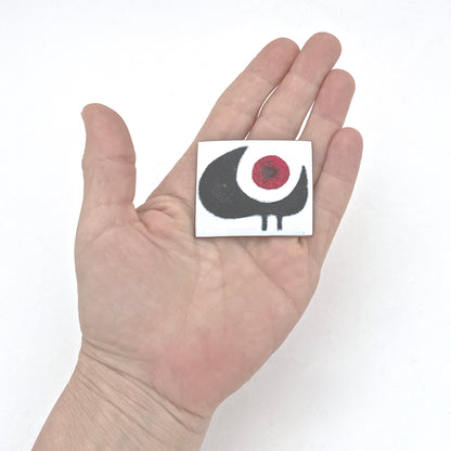 scale de Passille-Sylvestre Canada vintage Modernist copper enamel brooch