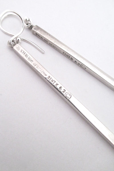 Bent Knudsen sleek, simple drop earrings