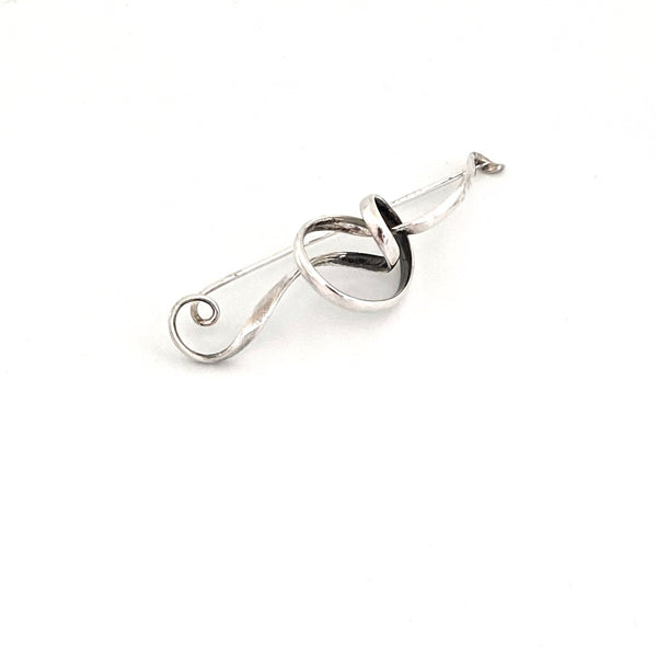 Georg Jensen 'Forget Me Knot' brooch #384 ~ Vivianna Torun