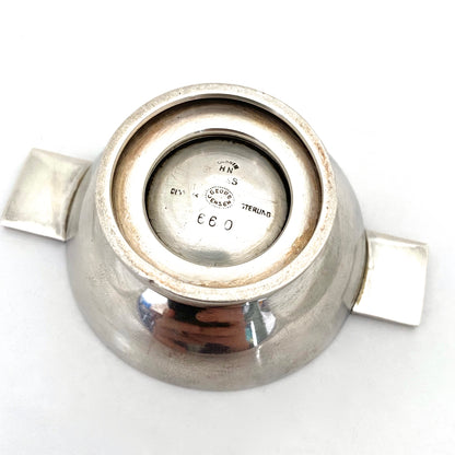 Georg Jensen silver 'Pyramid' ashtray ~ Harald Nielsen