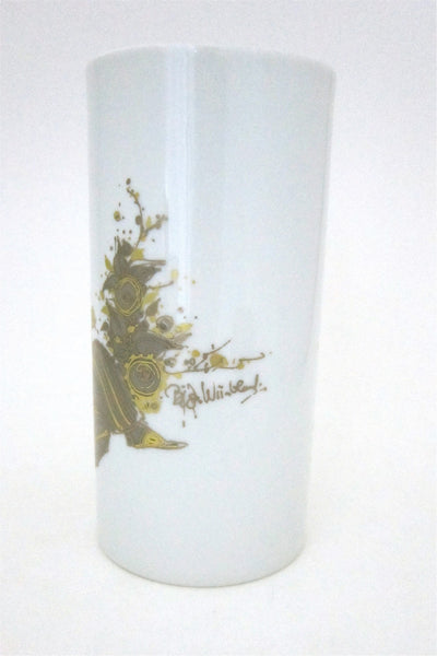 Wiinblad gold birds and girls vase