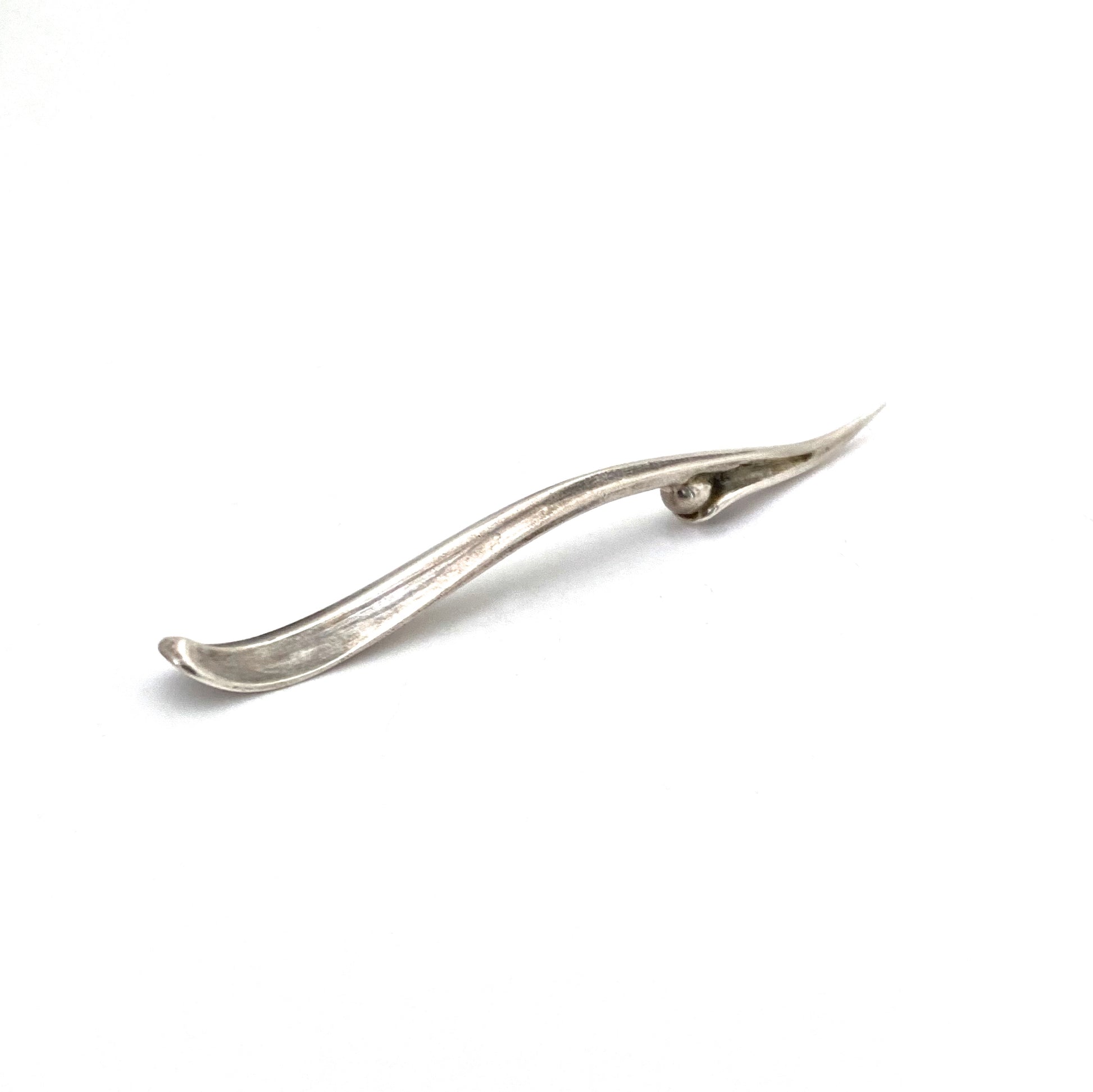 detail Georg Jensen Denmark vintage sterling silver nut cocktail pick Scandinavian design barware