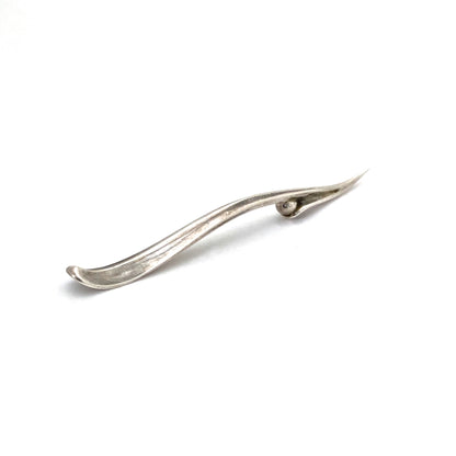detail Georg Jensen Denmark vintage sterling silver nut cocktail pick Scandinavian design barware